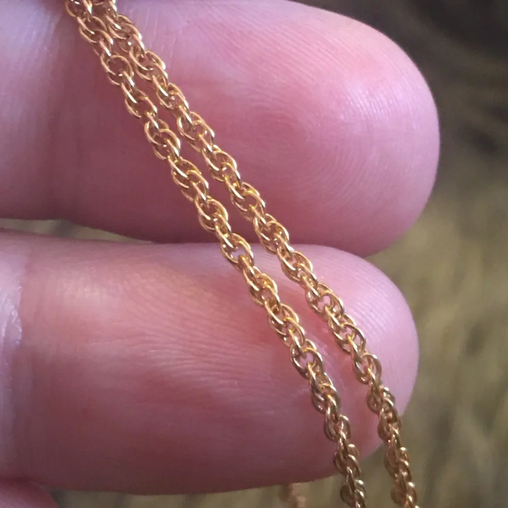 Sparkle enamel leaf pendant on gold chain necklace